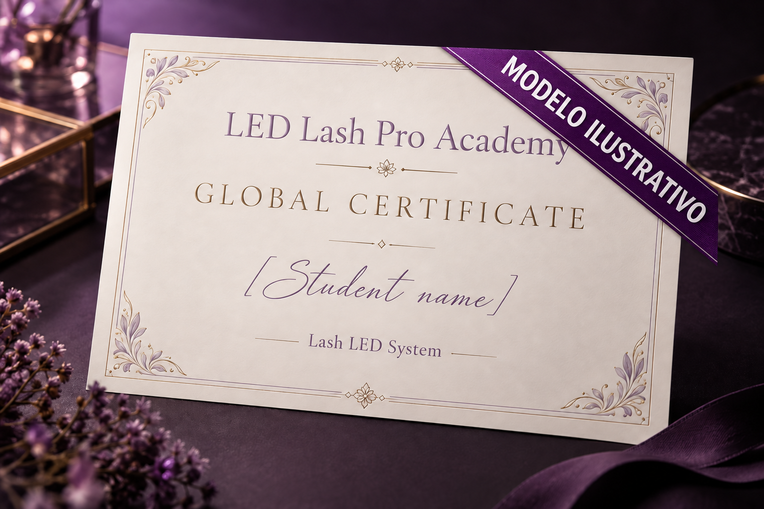 Modelo ilustrativo de certificado global